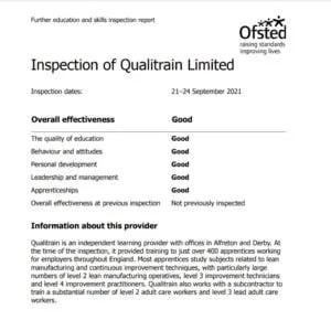Qualitrain Ofsted Report