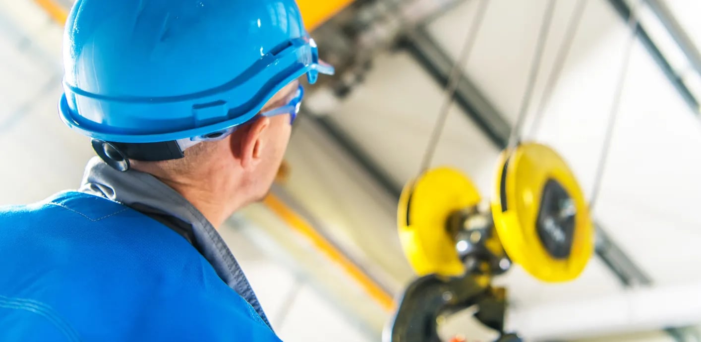 A man that is now able to work efficiently after completing lifting equipment training