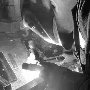 Steel MMA welding
